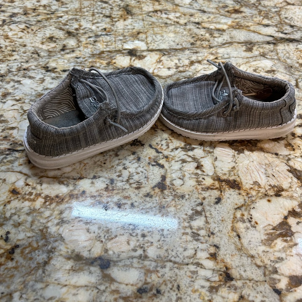 Hey Dude Gray Casual Shoes Size 7